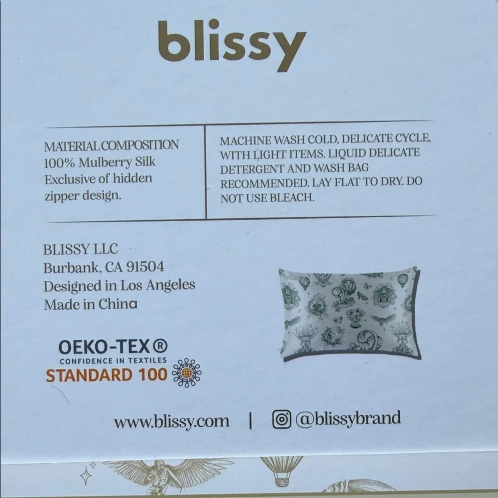 Blissy Green Pillowcase